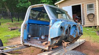 1969 c10 cab is off. 1 man show