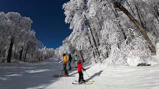 Route9johnny skis Bromley - Bluebird  #Bromley  #vermont #skitheeast