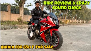 Honda CBR 650 F For Sale Just Only 2.40lkhs || Ride Review & Crazy Sound Reaction 🔥