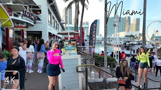 Bayside Marketplace - Biscayne Blvd, Miami FL | Walking Tour | Your View 4K 60fps