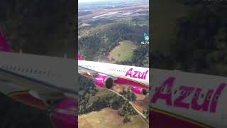 Airbus A320 da azul decolando de Campinas msfs2020