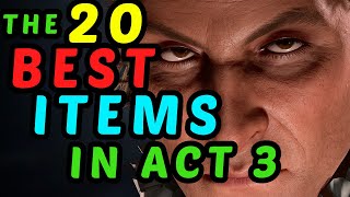 The 20 BEST ITEMS in Act 3 - Baldur's Gate 3 Honour Mode Guide - Best In Slot Endgame Items!