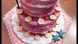 Mixed Media Birthday Cake - DIY by Lady Bloom