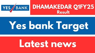 yes bank share latest news| Q1Fy25 result updates | Yes bank target