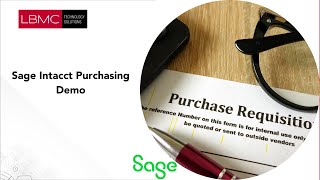 Sage Intacct Purchasing and Procurement Demo