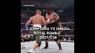 My Top 5 greatest John cena matches of all time I didn’t miss at all