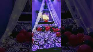 Surprise decoration for partner birthday||canopy decore-#decoration #surprisegift