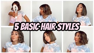 5 BASIC STYLES FOR SHORT HAIR // THE TOASTY LIFE