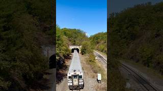 Metro North Cab Car #6319 W/ P32AC-DM #223 Trailing @ Garrison Tunnel!