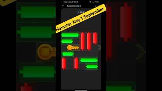 Hamster Kombat mini game | Hamster Key Puzzle Solve 1 September 2024 #Hamster Airdrop Twinkle