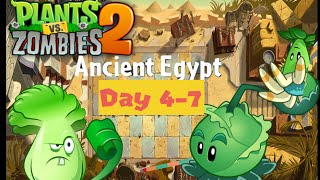 Plants vs Zombies 2 Playthrough: Part 2 - Ancient Egypt Day 4-7