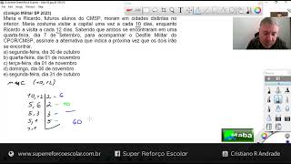 MABA CONCURSOS  -  MMC  -  COLÉGIO MILITAR SP  -  2023  -  Com prof. Cristiano Andrade