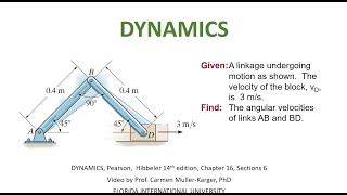 EGN 3321 Example 16.6.1 Instantaneous center of rotation