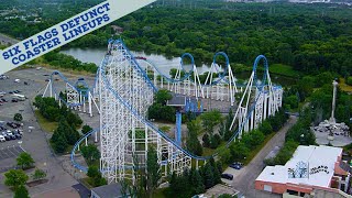 Best Defunct Six Flags Coaster Lineups