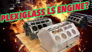 Building a V8 engine out of plexiglass  - part 1