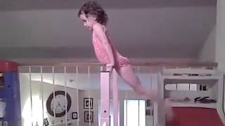 4 year old gymnast sole circle dismount