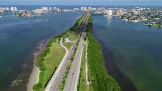 Clearwater Beach raw drone footage