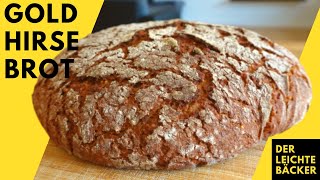 Im BRÄTER gebackenes Goldhirse Brot mit richtig viel Vollkorn