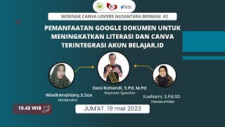 PEMANFAATAN GOOGLE DOKUMEN UNTUK MENINGKATKAN LITERASI  DAN CANVA TERINTEGRASI AKUN BELAJAR.ID