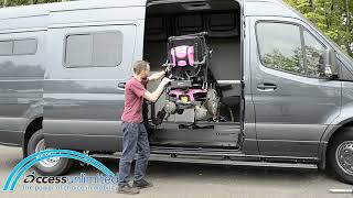 Multi-Lift | Experienced User Stowing a wheelchair into a Winnebago Adventure Wagon