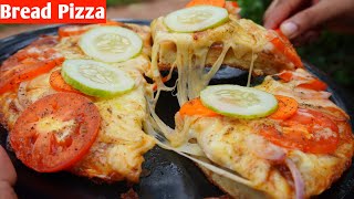 Bread Pizza Recipe | Quick and Easy Bread Pizza | Bread Pizza Recipe | Homemade Pizza without Oven