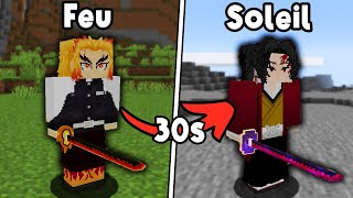 Finir Demon Slayer Minecraft Avec Un Pouvoir Aléatoire