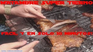 Como tiernizar un matambre de vaca rápido y fácil. Matambrito tiernizado exquisito!