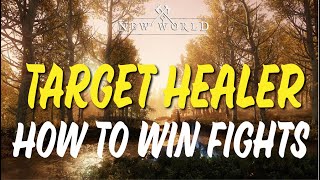 Target Healer - How To Turn The Tide Of Fights | New World Healer PVP Commentary (Life Staff)