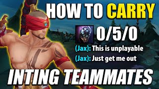 How I HARD CARRY with INTING TEAMMATES *Gameplay Commentary*