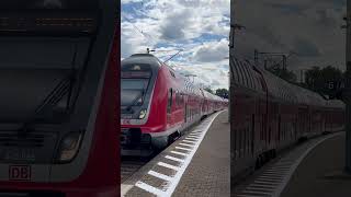 Ausfahrt eines Twindexx Vario (Br 445) als RE 55 mit Lichtgruß #train #zug #frankfurt #dbregio