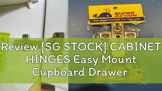 Review [SG STOCK] CABINET HINGES Easy Mount Cupboard Drawer Furniture Slow Close Full Overlay Door