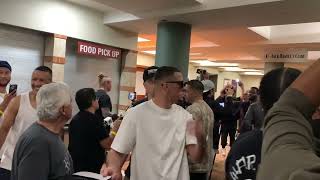 NATE DIAZ & JORGE MASVIDAL BACKSTAGE BRAWL after the PRESS CONFERENCE