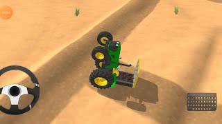 happy mahla s stunt with johndeer 5405 Indian tractor simulator3d indian tractor game simulator3d