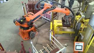 Terrazzo Tiles Production Lines Loading and Unloading KUKA Robots