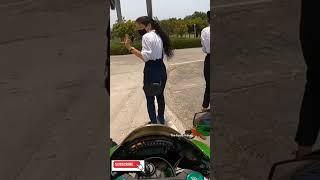 😍Girls Reaction on Zx10r🥰 Reaction💥 #youtube #shorts #trending #superbikes #viral #reaction #1m