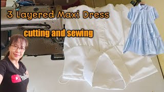 Part 2: Cutting and Sewing (Maxi dress/sisters dress) full tutorials