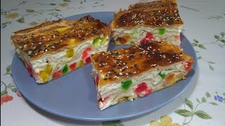 Пирог с творогом и лавашом. Очень вкусно и просто!