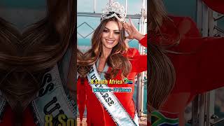 Countries With The Most Miss Universe 👑👑 winners | #shorts #viral #trending