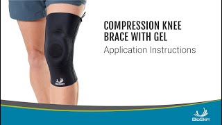 Compression Knee Brace with Gel Application Instructions