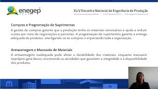 ANÁLISE LOGÍSTICA E ESTRATÉGIAS DE MELHORIA: UM ESTUDO DE CASO NO SETOR VAREJISTA DE PRODUTOS AGRÍCO