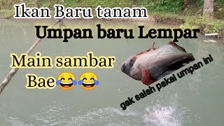 Nih umpan baru bos!!Ikan di tanam Umpan di lempar langsung main makan aja 😂😂😂