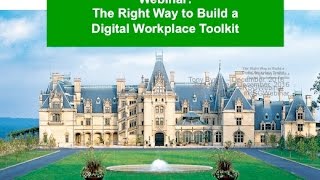 Webinar : The Best Way to Build a Digital Workplace Toolkit