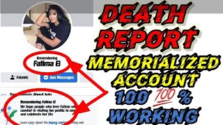 New death report 2022/memorized report/finish someone's Facebook account#mixinformation #deathreport