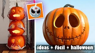 6 ideas DIY de calabazas para Halloween 🎃 / decoración fácil - it's Me Skay