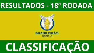 🔴 18ª RODADA DA SÉRIE A 2024 !!! - RESULTADOS E CLASSIFICAÇÃO DOS JOGOS DO BRASILEIRÃO - SÁBADO