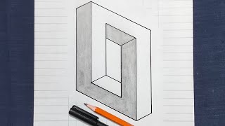 Impossible 3D drawing | 3D objects drawing