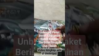 Unboxing Paket Berisi 19 Mainan Robot Rakitan Gundam dkk Seribuan sampai DuaRibuan