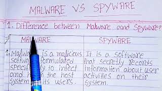 Malware vs spyware in hindi|difference between malware and spyware|malware versus spyware|malicious.