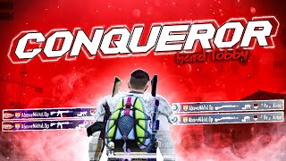 Conqueror - Hard Lobby | IPhone XS Max | 4 Finger + Gyro | Pubg Mobile | Faris Gaming