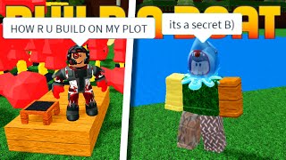 BUILD OUT OF PLOT GLITCH! (Almost Patched!) | ROBLOX Build A Boat